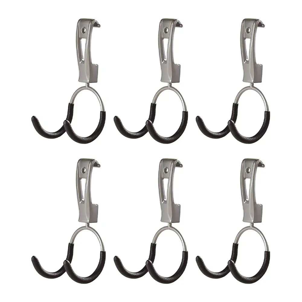 Rubbermaid Universal Metallic FastTrack Hanging Garage Hook Organizers (6 Pack)