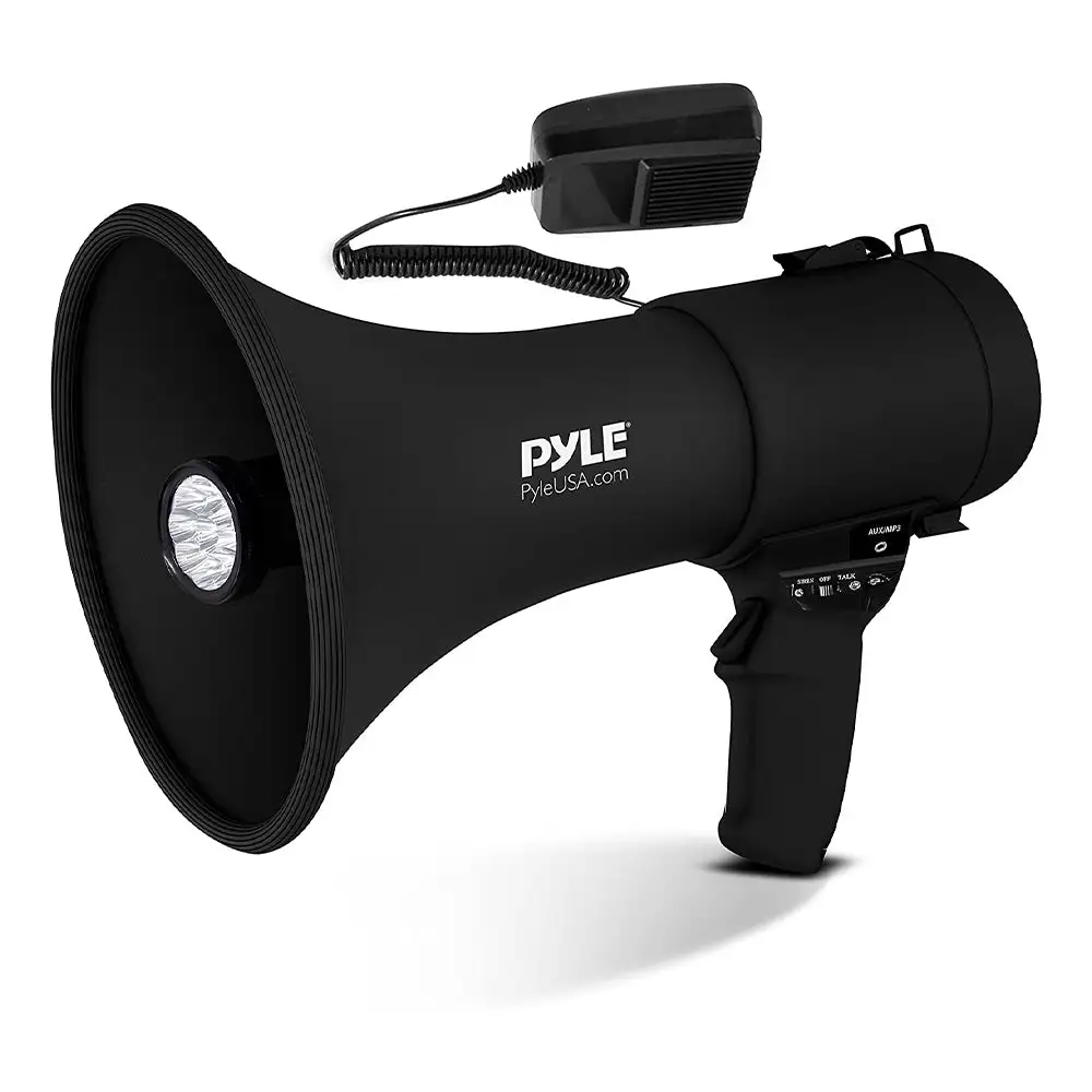 Pyle Portable PA Megaphone Speaker Rechargeable Battery (Manufacturer Refurbished)