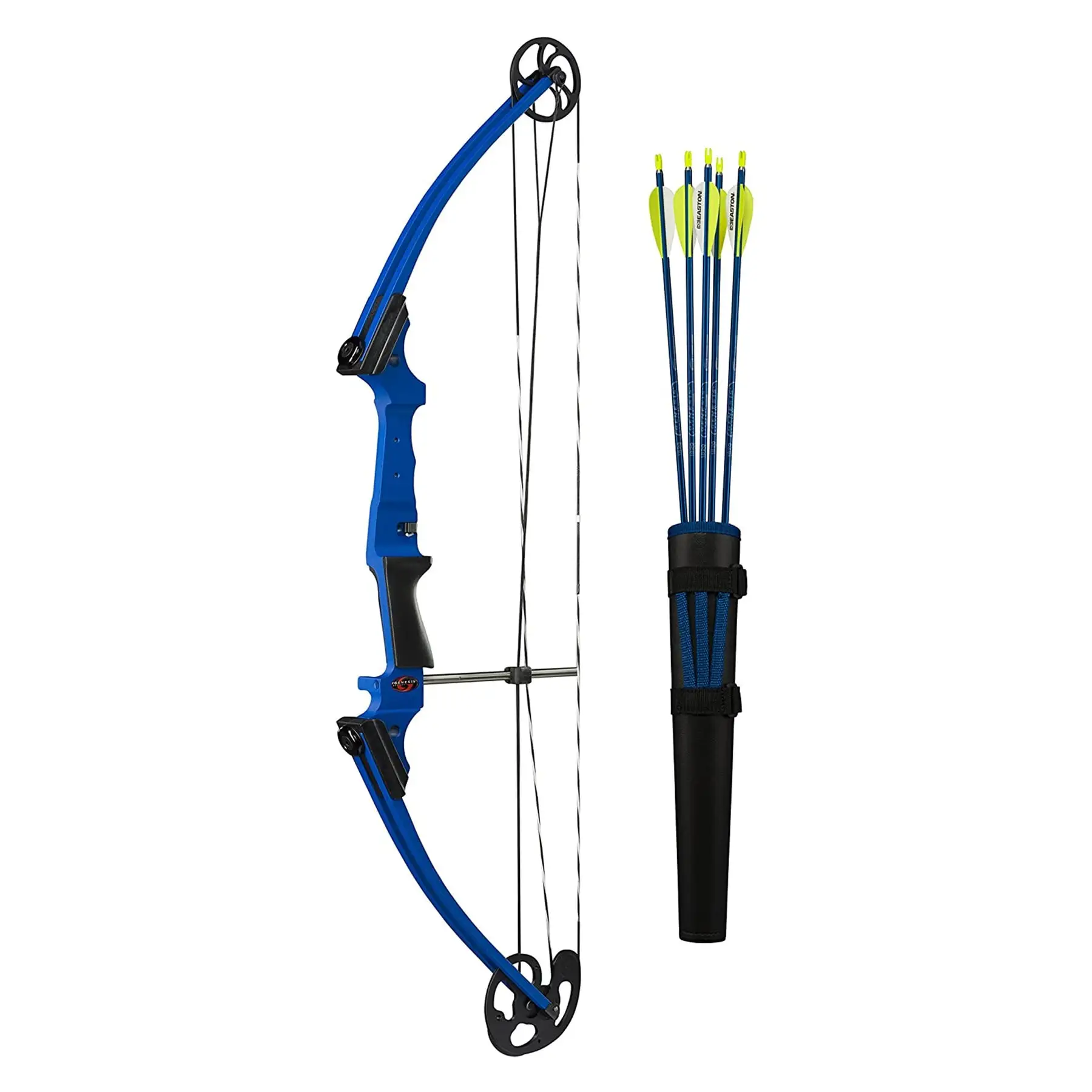 Genesis Original Lightweight Archery Compound Bow & Arrow Set, Left Handed, Blue