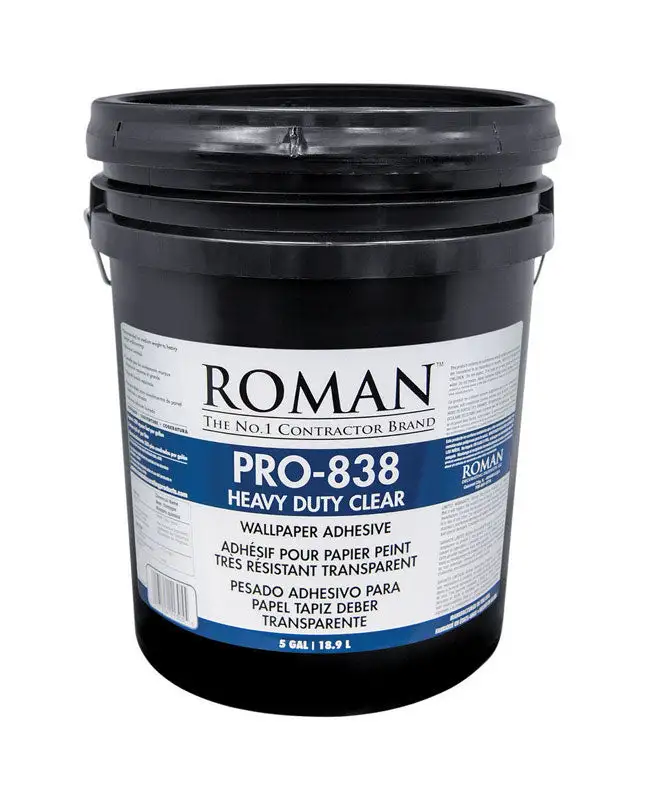 Roman 11305 PRO-838 Heavy Duty Clear Wall Covering Adhesive