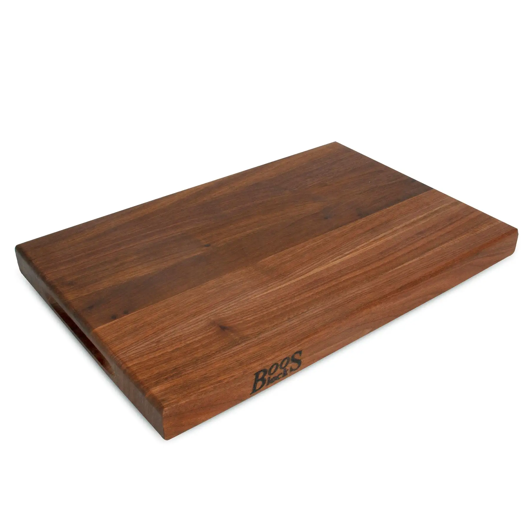 John Boos Walnut Wood Edge Grain Reversible Cutting Board, 18 x 12 x 1.5 Inches