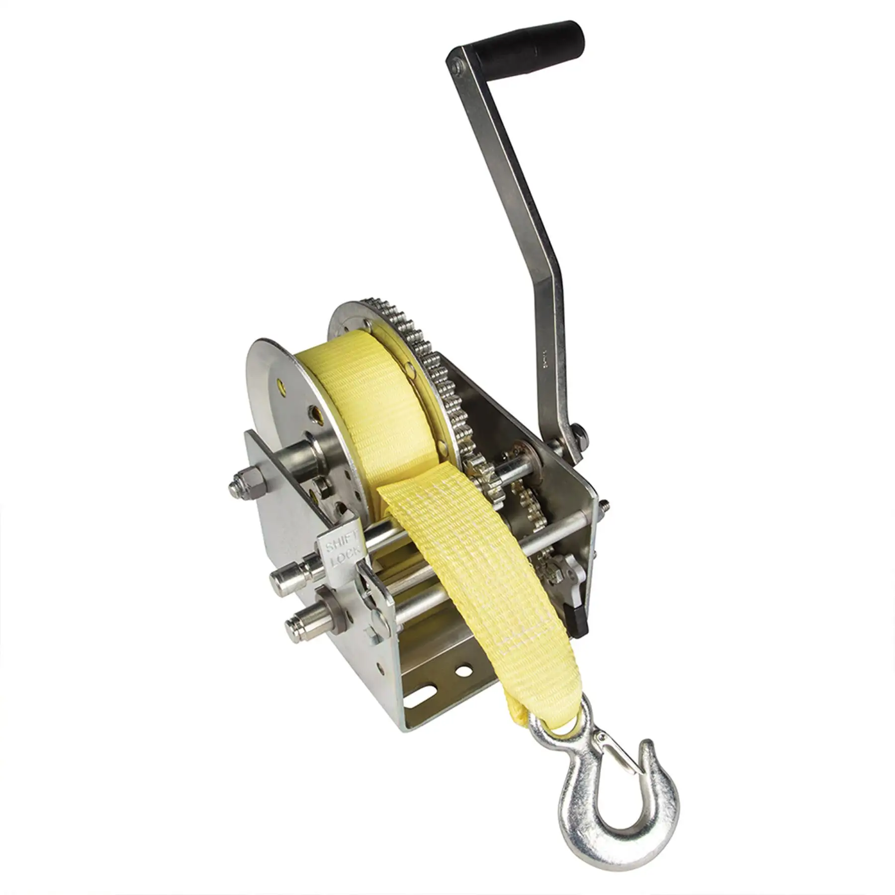 Fulton 142424 Dual Speed Tow Winch with 20 Foot Strap, 3,200 Pound Capacity