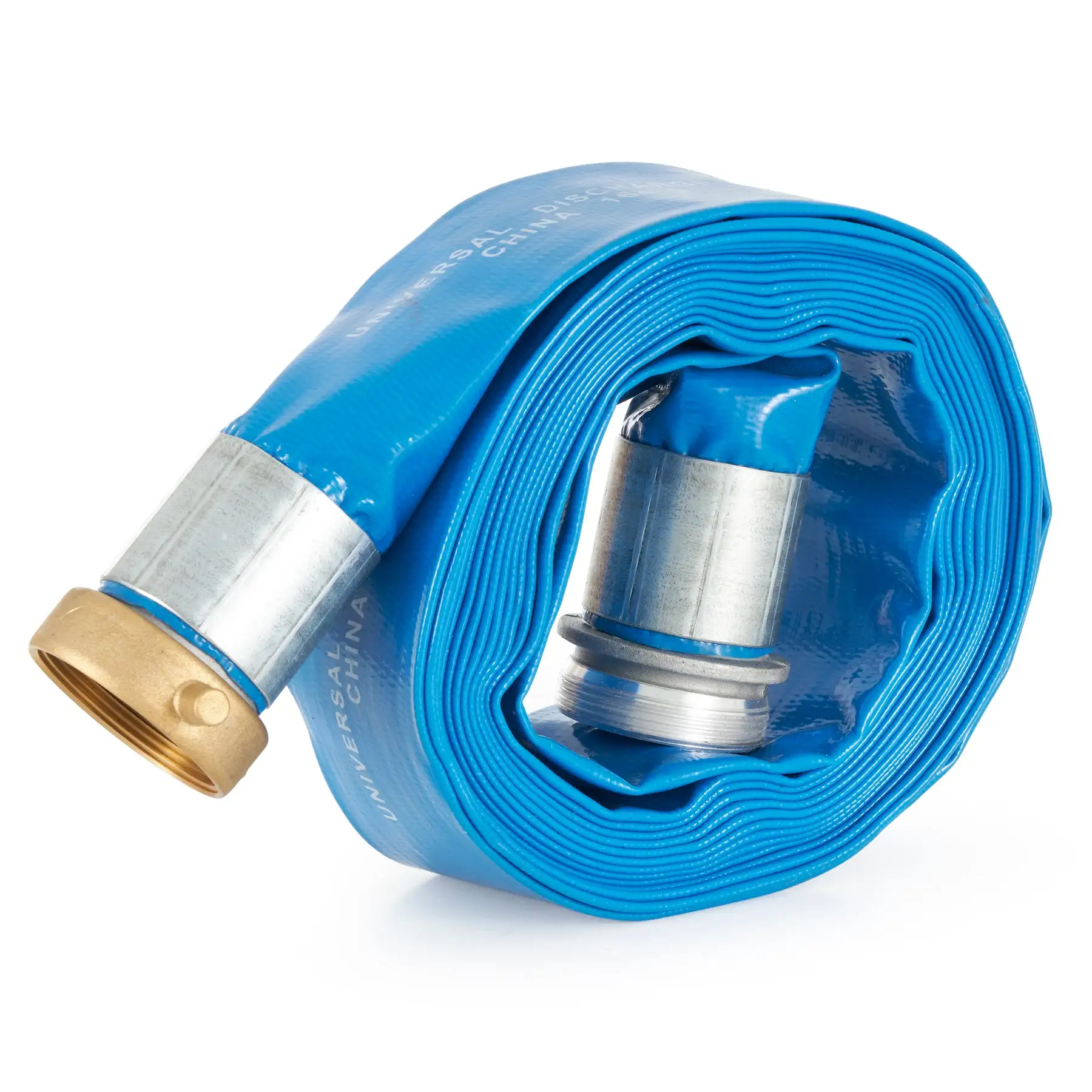 Apache 98138040 2 Inch Diameter 25 Foot Length 70 PSI PVC Lay Flat Hose, Blue