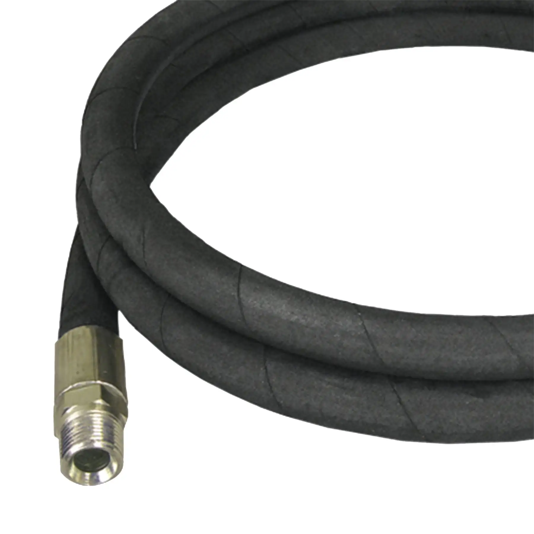 Apache 98398250-C 3/8 Inch x 96 Inch Hydraulic Hose, Male x Male Assembly, Black