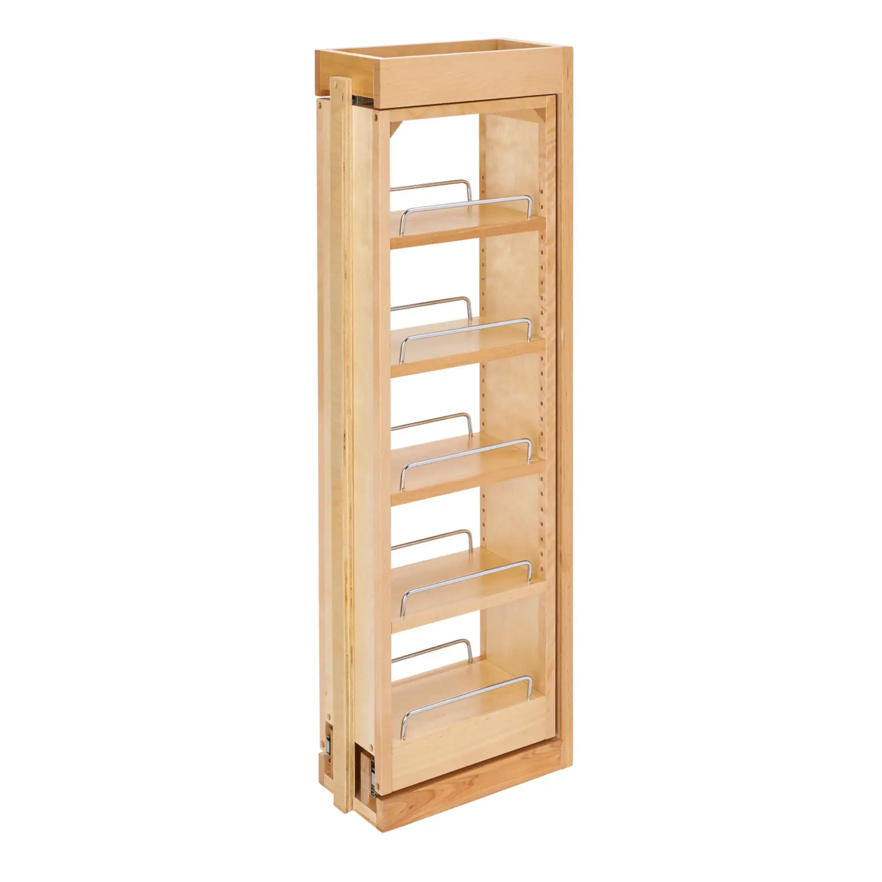 Rev-A-Shelf Pullout Wall Filler Cabinet Wooden Organizer, 36" Hgt, 432-WF36-6C