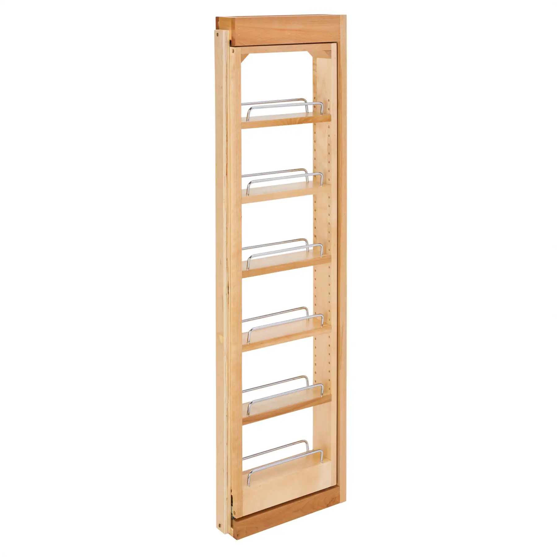 Rev-A-Shelf Pullout Wall Filler Cabinet Wooden Organizer, 42" Hgt, 432-WF42-3C