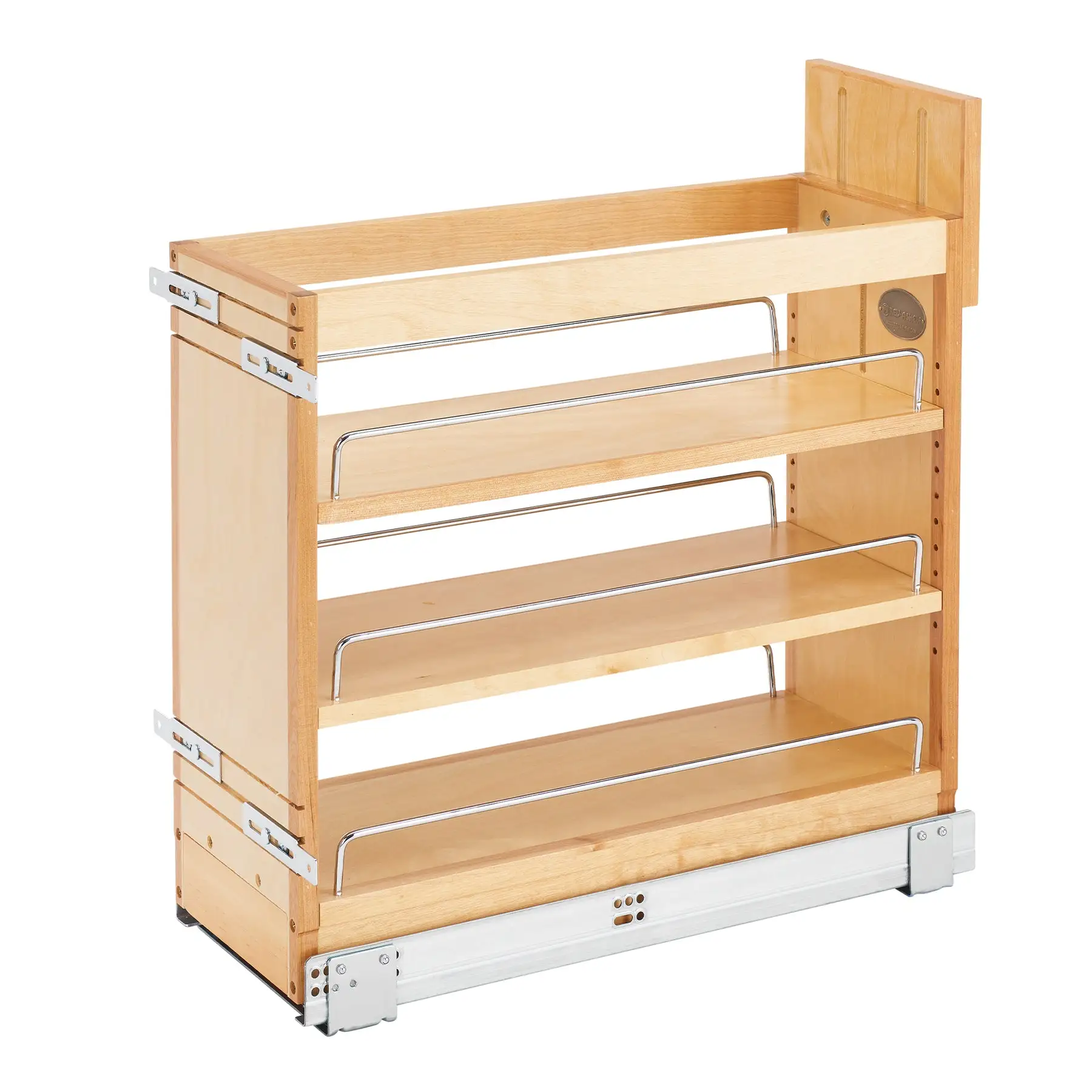 Rev-A-Shelf 8" Door/ Drawer Base Cabinet Organizer Soft-close, 448-BDDSC-8C