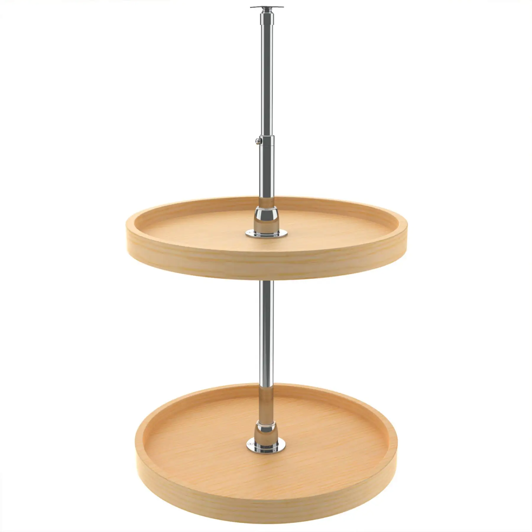 Rev-A-Shelf 18" Lazy Susan Full Circle 2-Shelf Storage, Maple, 4WLS072-18-52