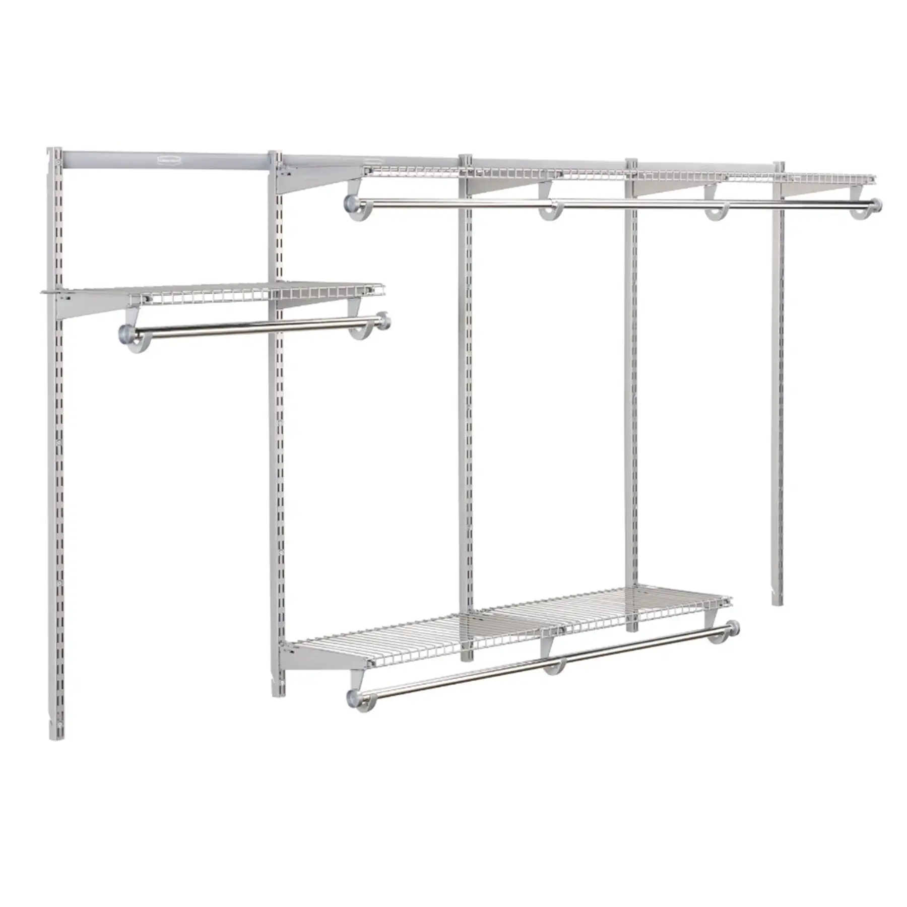 Rubbermaid Configurations Classic Custom 4' to 8' Wide Metal Closet Storage Kit