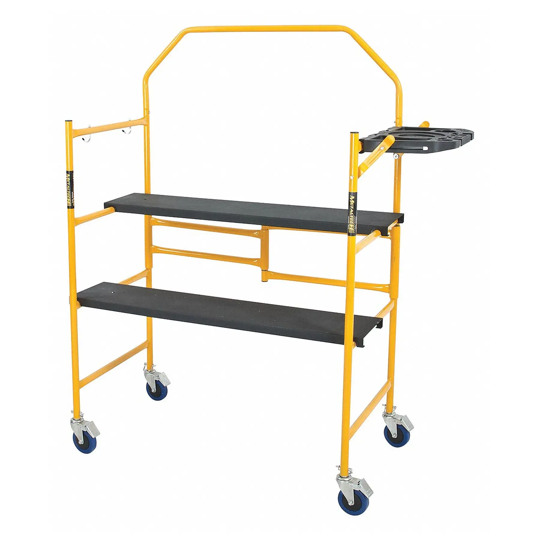 MetalTech Jobsite Series Portable 4 Foot Mobile Scaffolding with Locking Wheels