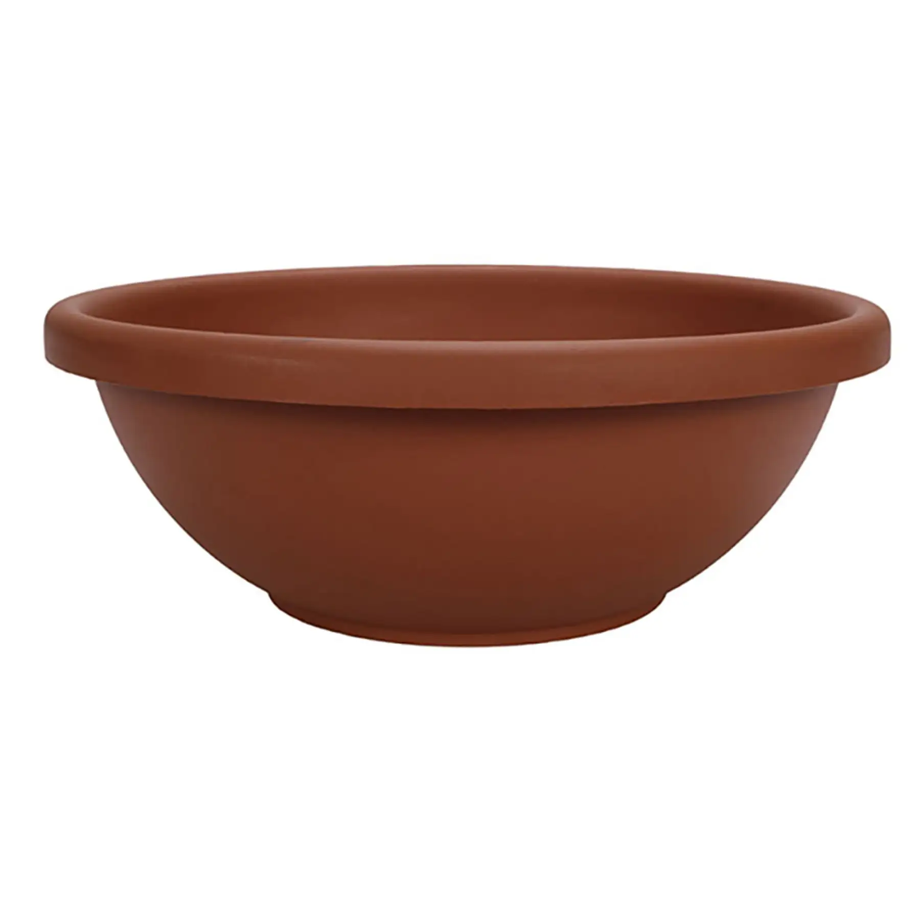 The HC Companies 18 Inch Resin Garden Bowl Planter Pot, Terra Cotta (4 Pack)