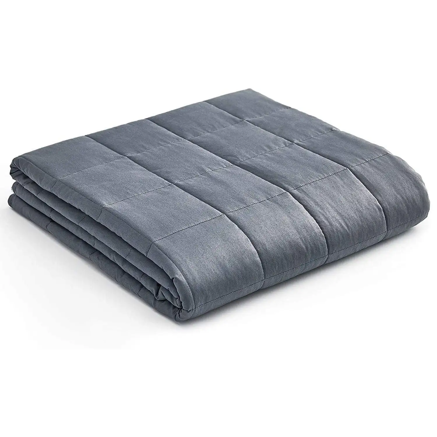 YnM Cotton Weighted Blanket & Duvet for Queen & King Beds, Grey