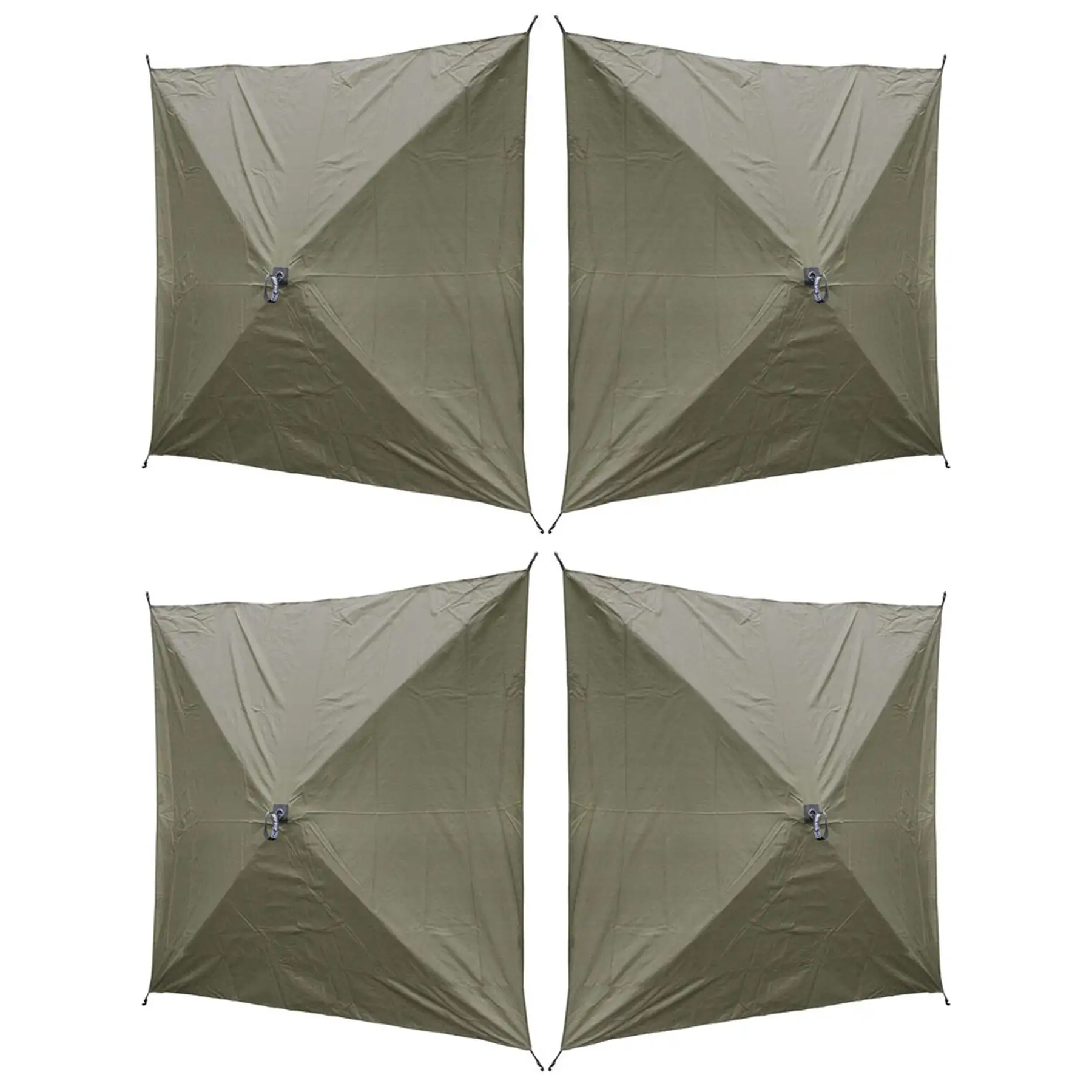 Clam Quick Set Screen Hub Green Tent Wind & Sun Panels, Accessory Only (4 Pack)