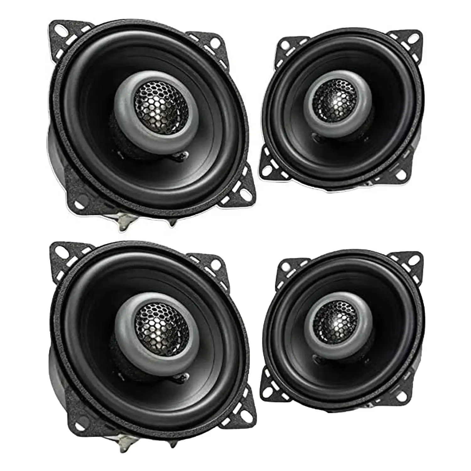 MB Quart Formula 4 Inch 2 Way Coaxial Car Audio Speakers Pair, Black (2 Pack)