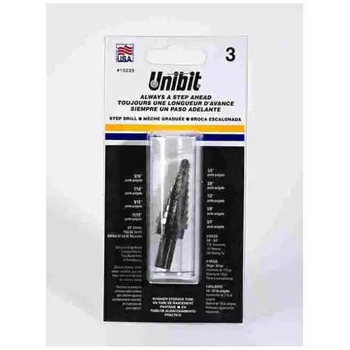 Irwin 10233 Unibit Self-Starting Step Drill