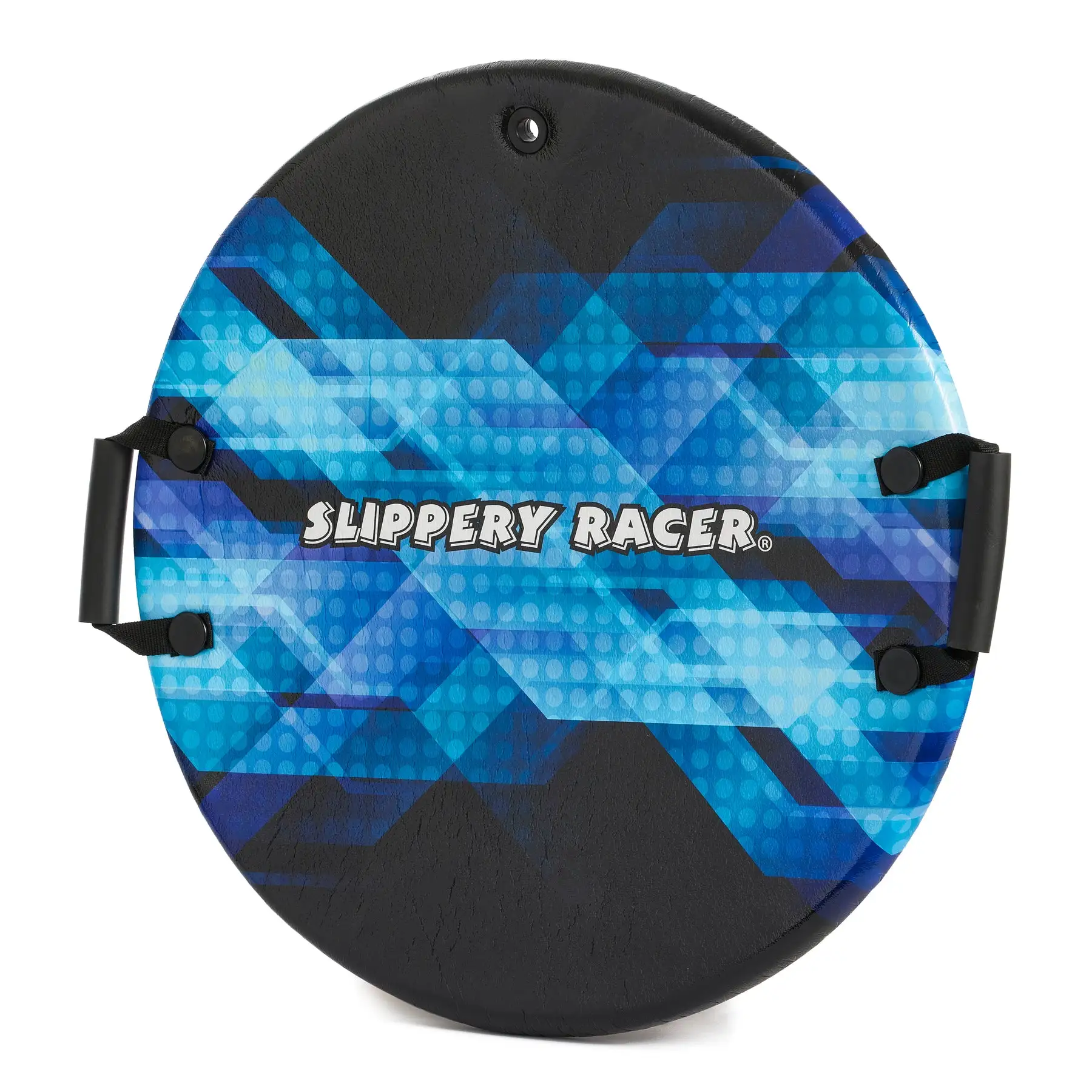 Slippery Racer Zeus Kids Foam Saucer Disc Snow Sled, Midnight Hologram