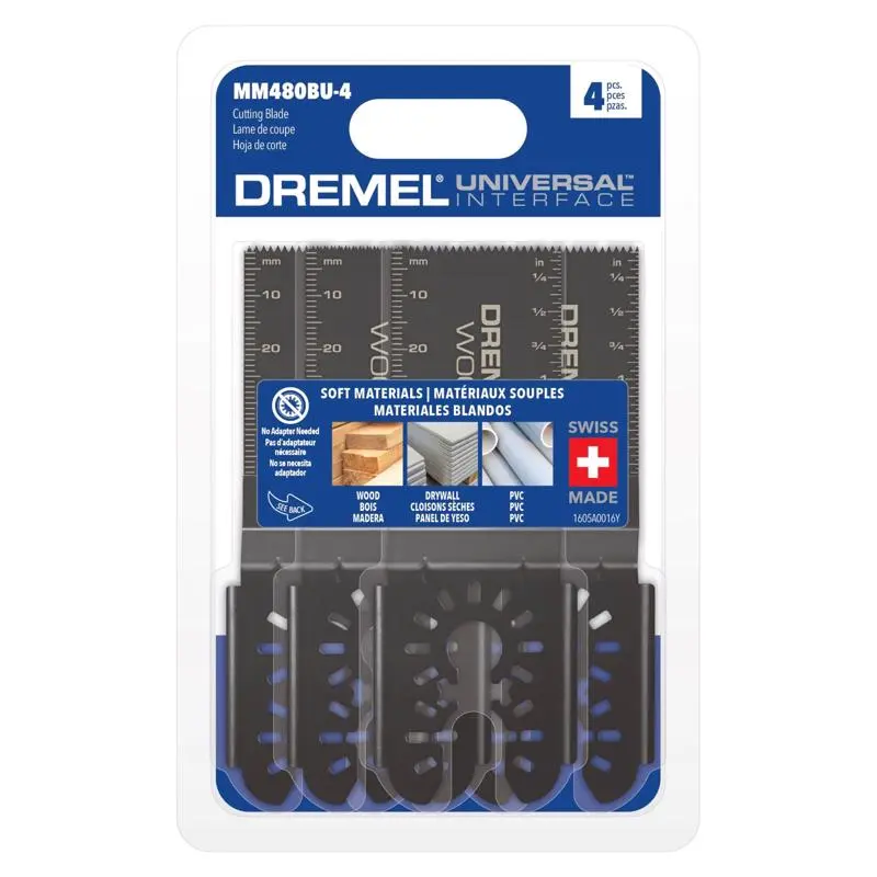 Dremel MM480BU-4 Flush Cut Oscillating Blade Set