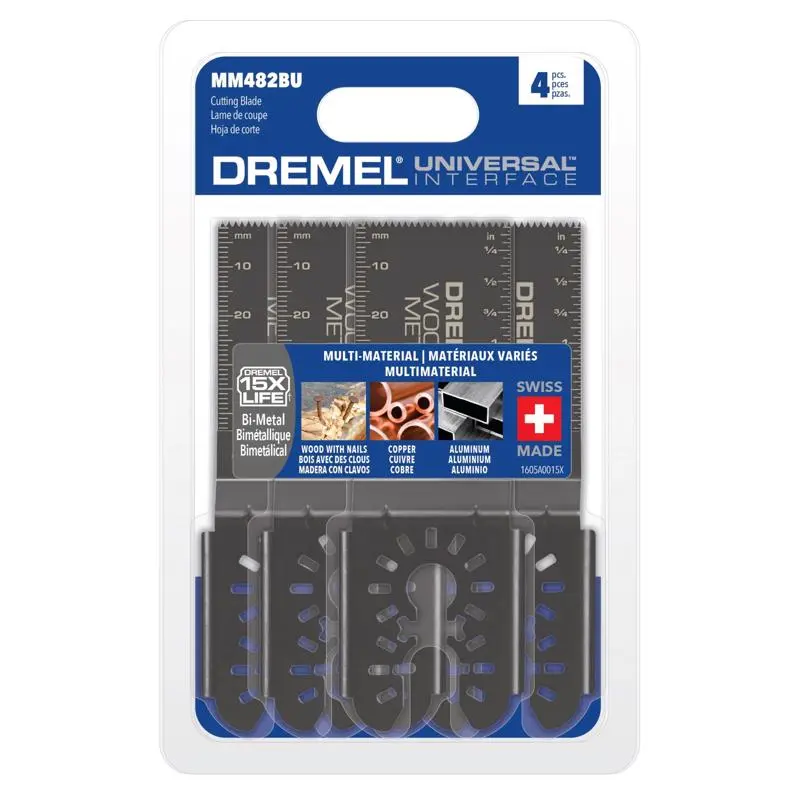 Dremel MM482BU-4 Flush Cut Oscillating Blade Set