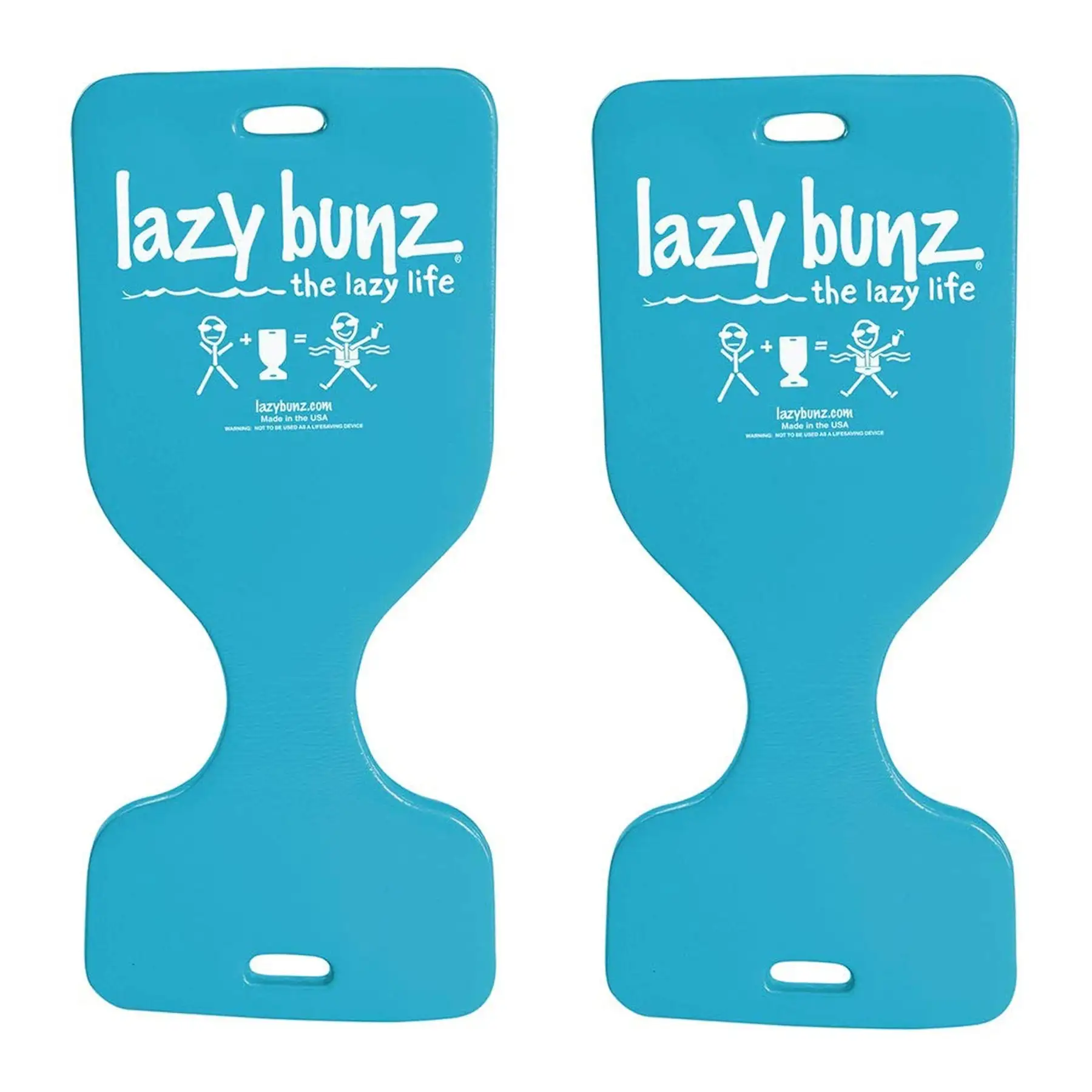 TRC Recreation 36 Inch Lazy Bunz Comfortable Saddle Foam Floater, Teal (2 Pack)