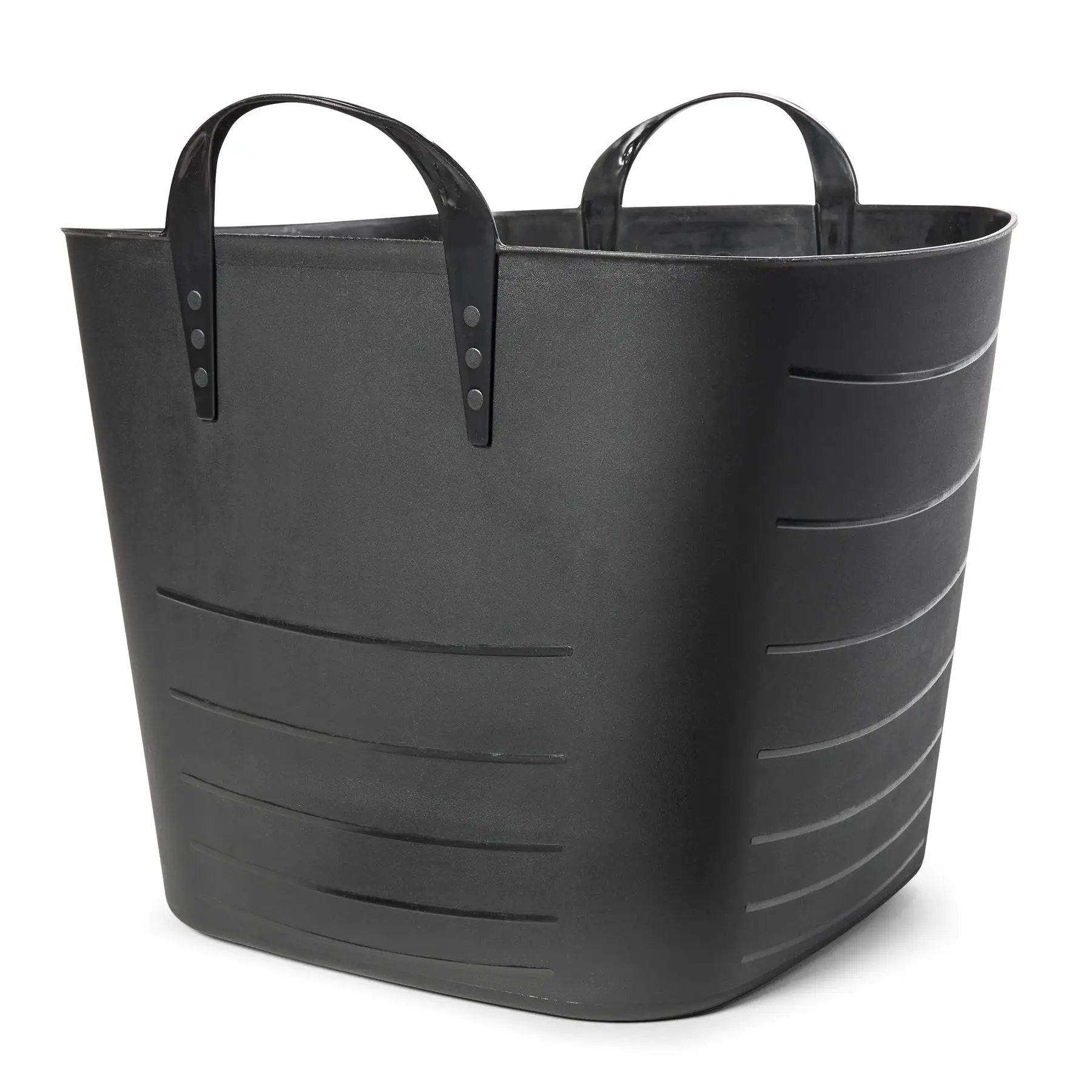 Life Story Tub Basket 25 Liter Plastic Storage Tote Bin with Handles (18 Pack)