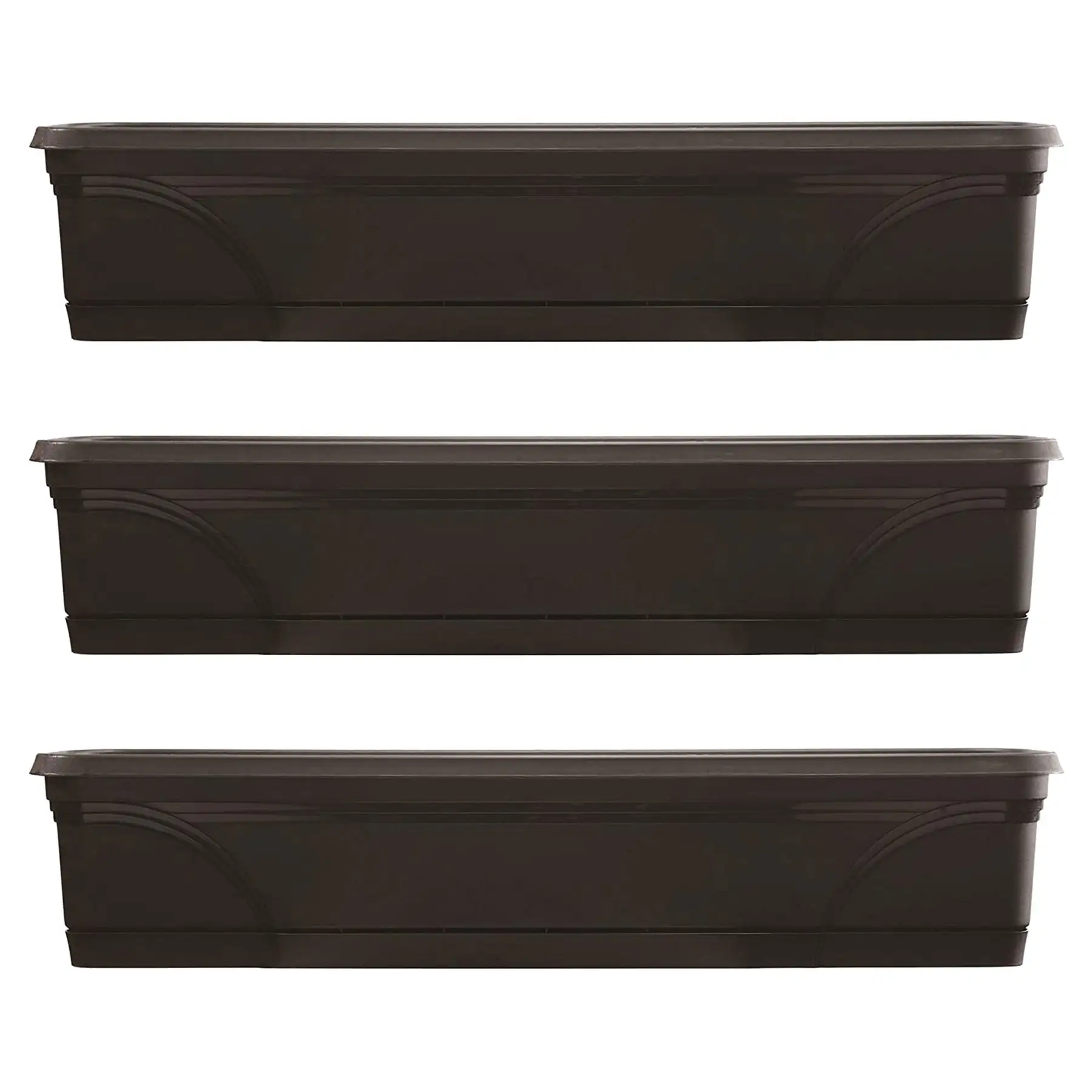 Southern Patio 36" Medallion Hanging Windowsill Garden Box Planter (3 Pack)