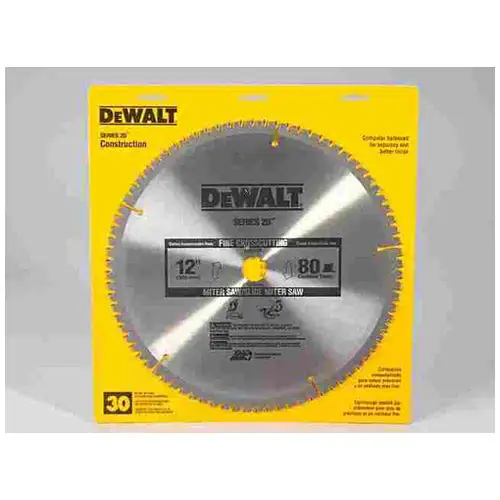 DeWalt DW3128 Thin Kerf Miter/Table Saw Blade12"