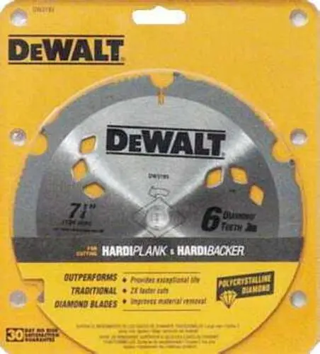 DeWalt DW3193 "Hardiplank" Fiber/Cement Circular Saw Blade 7-1/4"