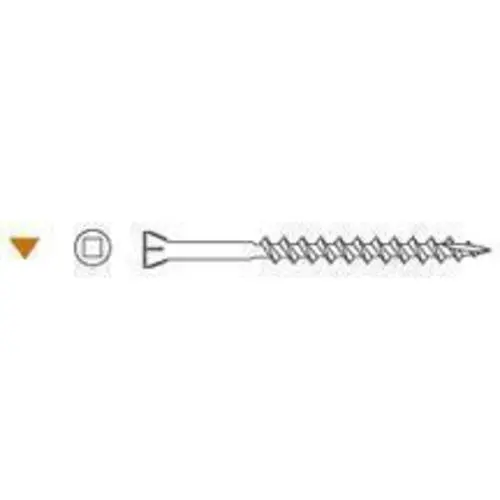 Headcote S34T07162 STAINLESS STEEL DECK SCREW 7x1 5/8"- BROWN