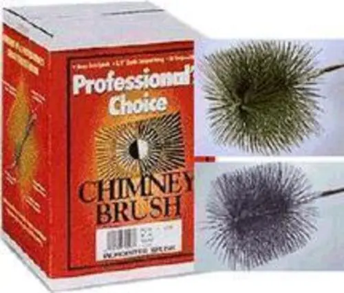 ROUND WIRE CHIMNEY BRUSH 8"