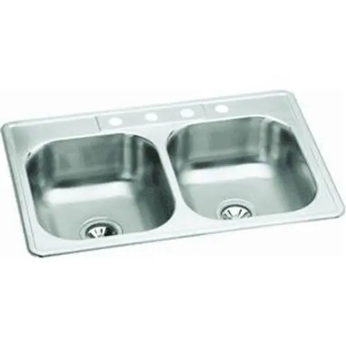 Franke FDS704NB Double Bowl Sink 14" x 15 3/4" x 7"