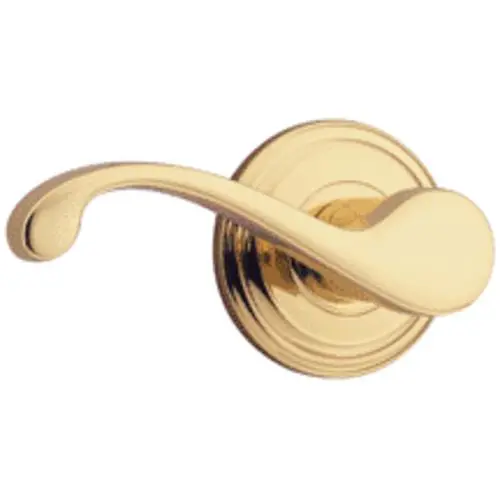 Kwikset 720LL 3 6AL RCS Lido Lever Passage Set Polished Brass