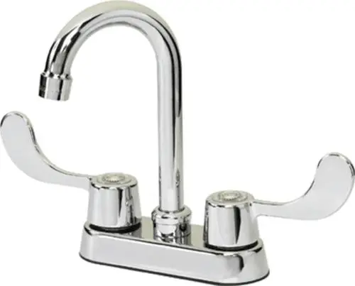 B & K 222-432 2-Handle Bar/Utility Faucet Metal Blade Chrome