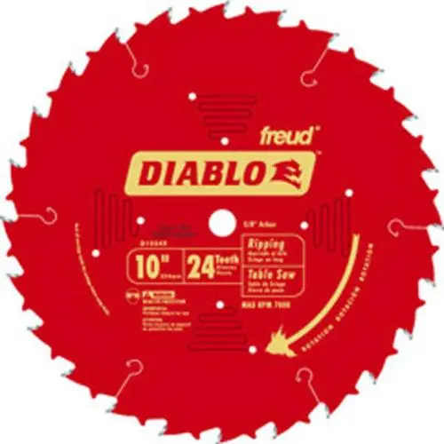 Freud D1024X Carbide Tip Ripsaw Blade For Cutting Wood