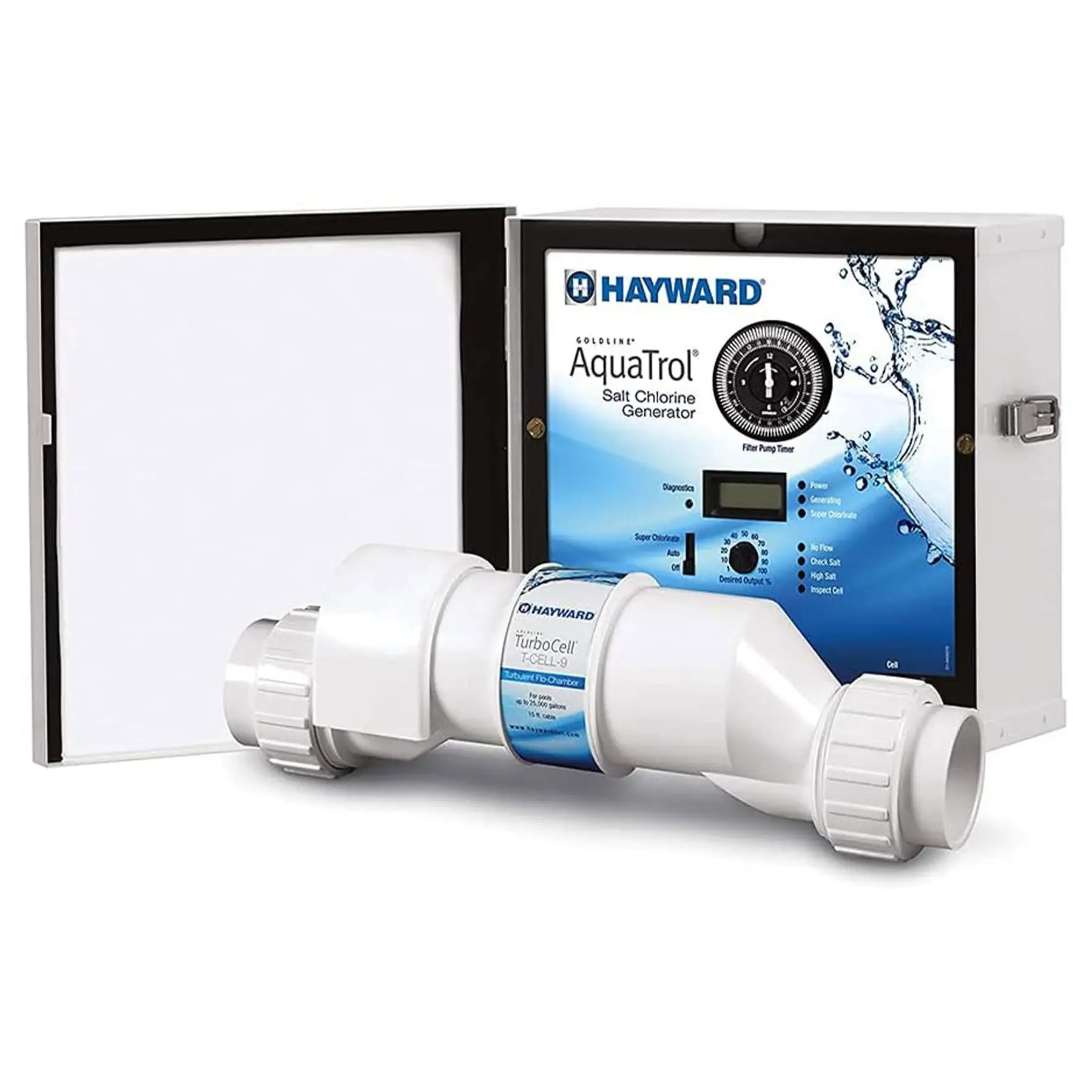 Hayward AquaTrol Salt Chlorinator System with TurboCell for Above Ground Pools