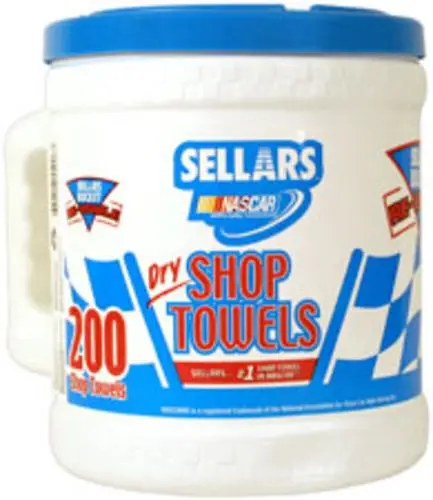 Imperial 5289 Blue Shop Towels In A Bucket