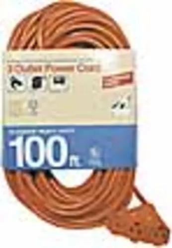 Imperial 73799 Extension Cords 100' 3Outlet 14/3 - Orange