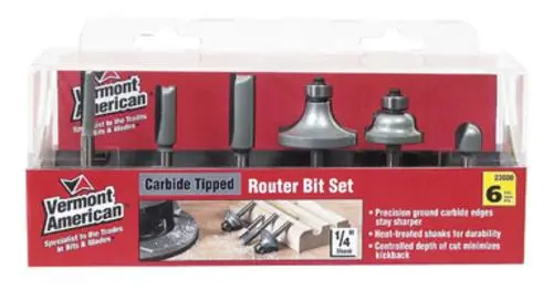 Bosch 23000 Router Bit 6 Piece Set Vermont American