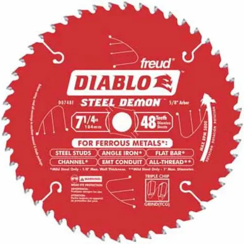 Diablo D0748F Demon Ferrous Metal Cutting Blade