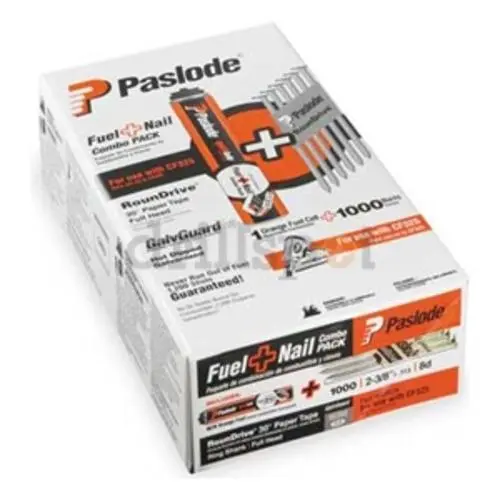 Paslode 650535 Fuel And Nail Smooth Shank Combo Pack