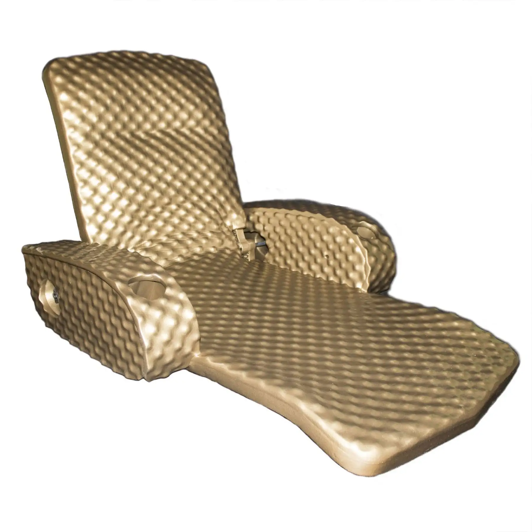 TRC Recreation Super Soft Adjustable Swimming Pool Lounge Recliner Float, Bronze