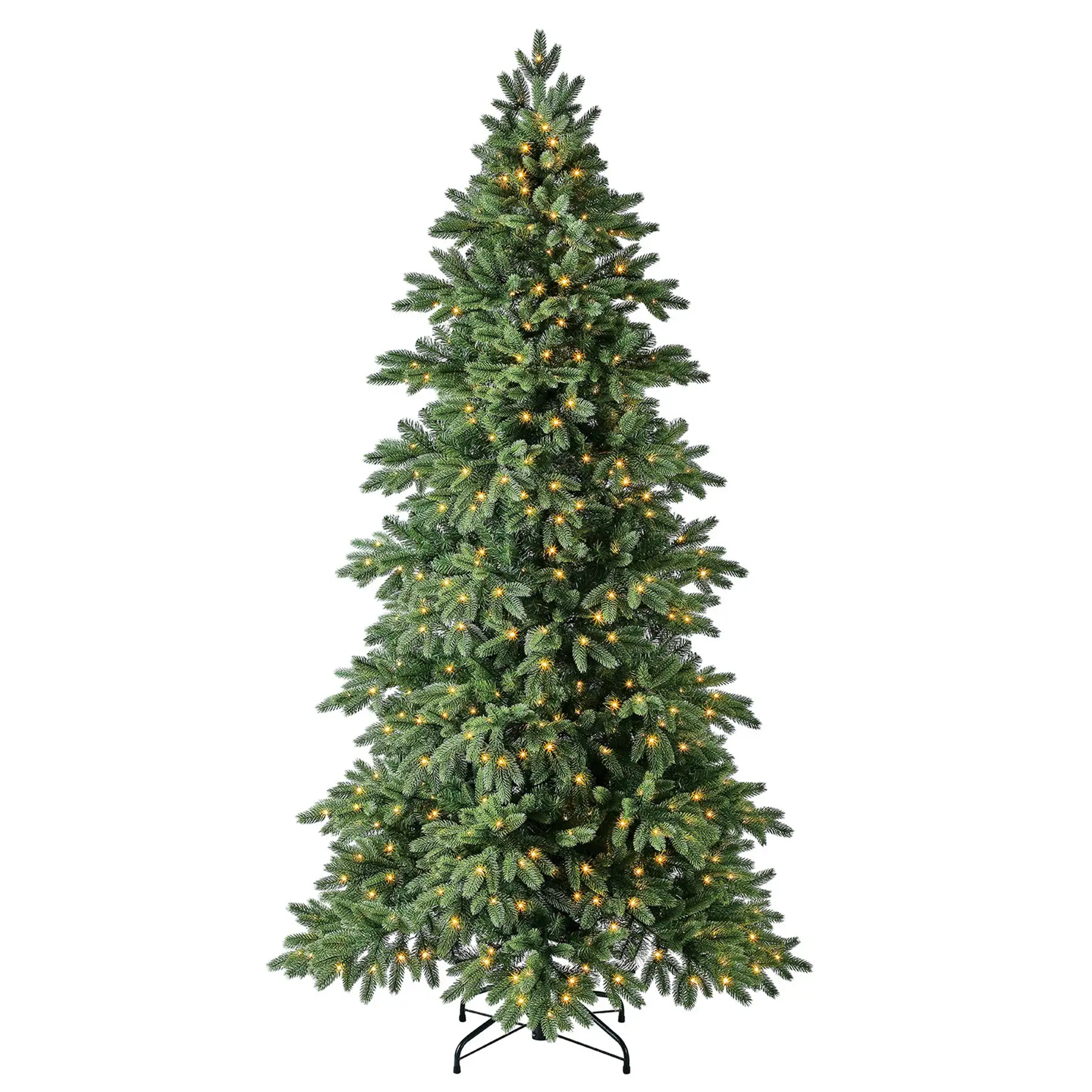 Home Heritage Virginia Fir 7.5 Ft Artificial Christmas Tree, Prelit w/ 700 LEDs