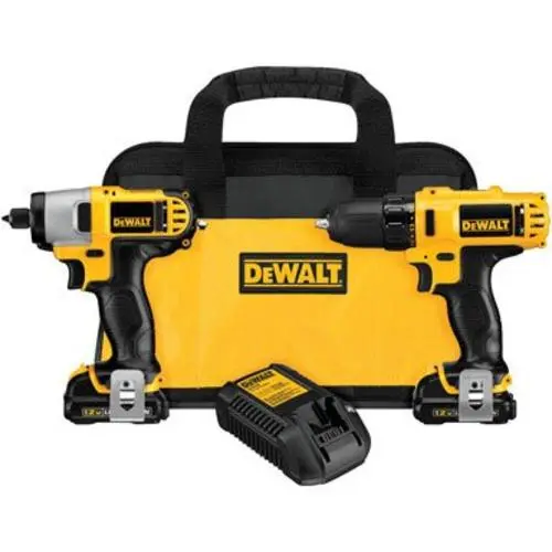 Dewalt DCK211S2 Max Cordless Drill/Driver And Impact Driver Combo Kit