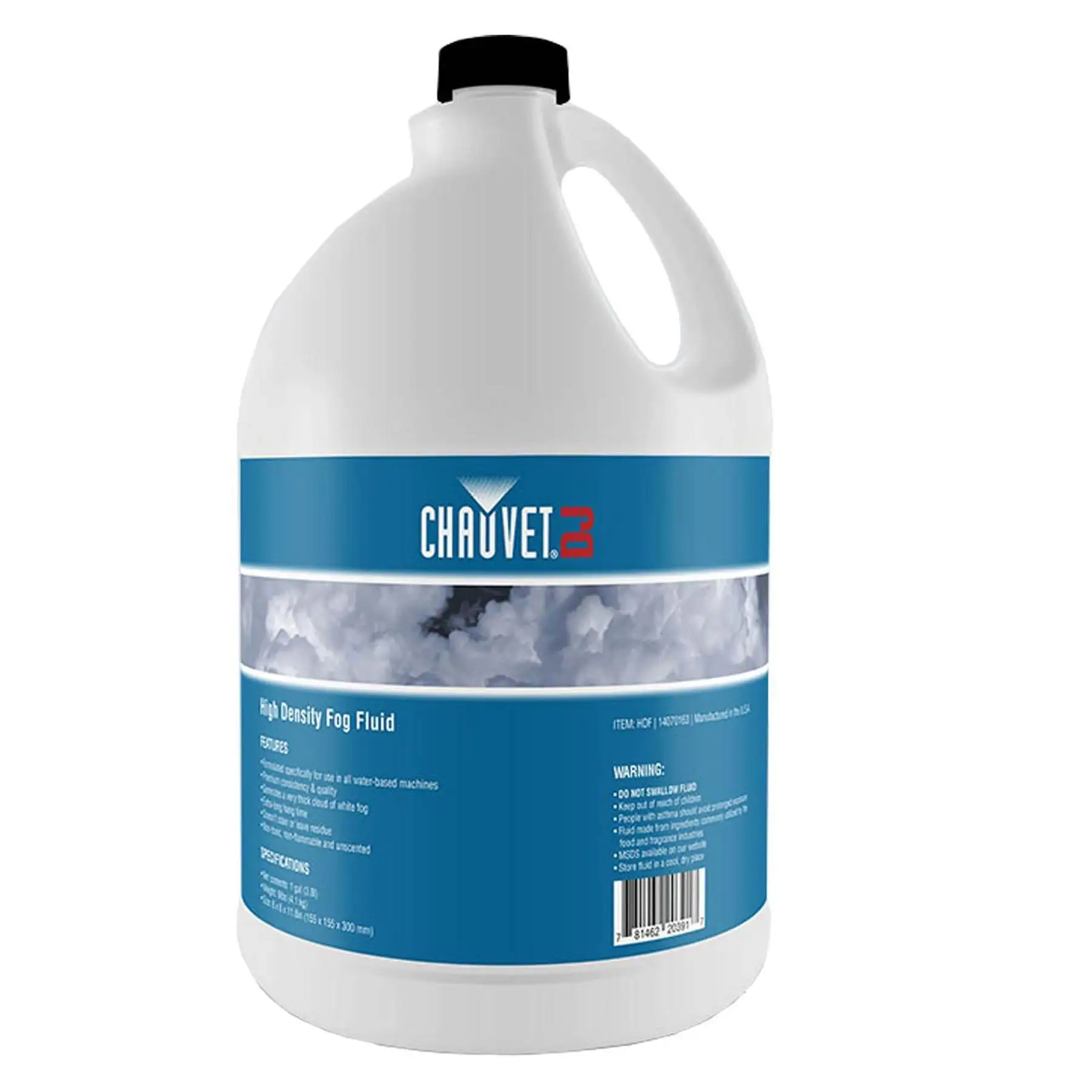 CHAUVET DJ HDF 1 Gallon of High Density Fog/Smoke Juice Fluid Hurricane Machines