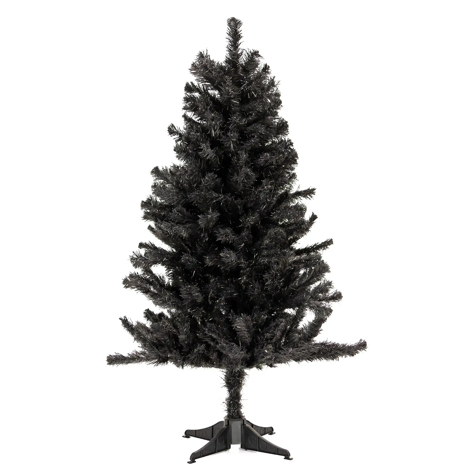 National Tree Company 4 Foot Full Unlit Artificial Christmas Holiday Tree, Black