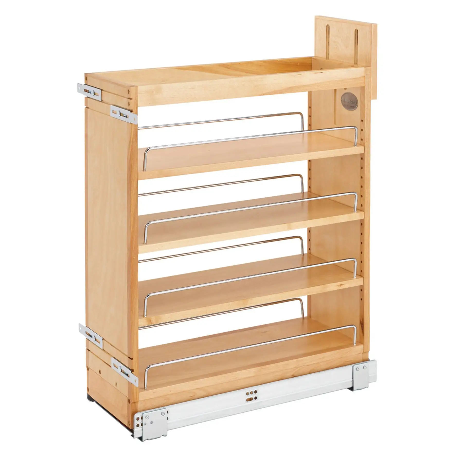 Rev-A-Shelf 8.75'' Pullout Kitchen Cabinet Organizer Soft-close, 448-BCSC-8C