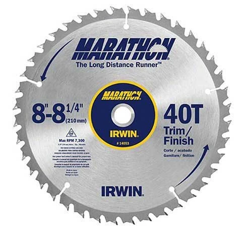 Irwin 14053 "Marathon" Miter & Table Saw Blade 8-1/4"