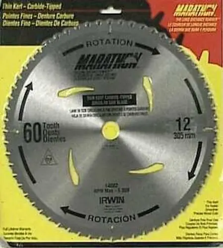 Irwin 14082 "Marathon" 72T Miter Circular Saw Blade 12"