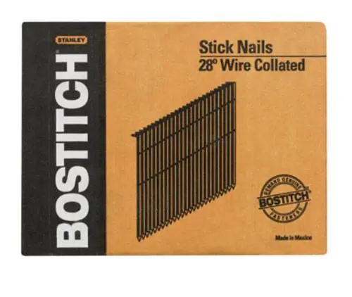 Stanley S10D-FH Stick Nails With Plain Shank 3"