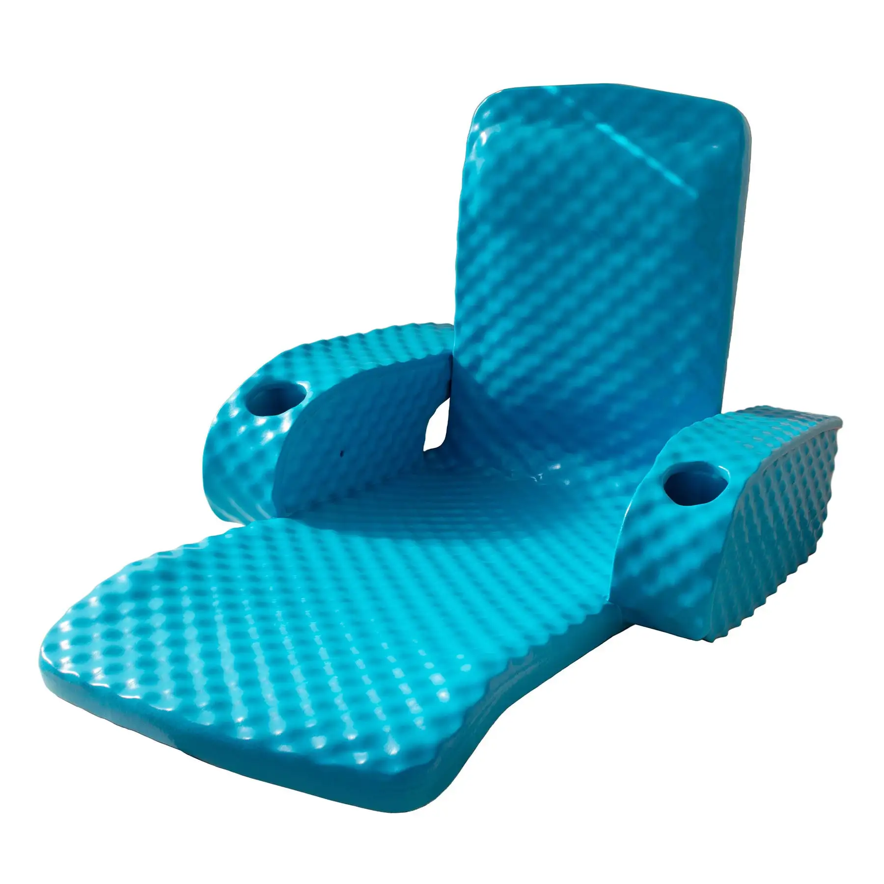 TRC Recreation Folding Baja II Lounger Foam Swimming Pool Float, Tropical Teal