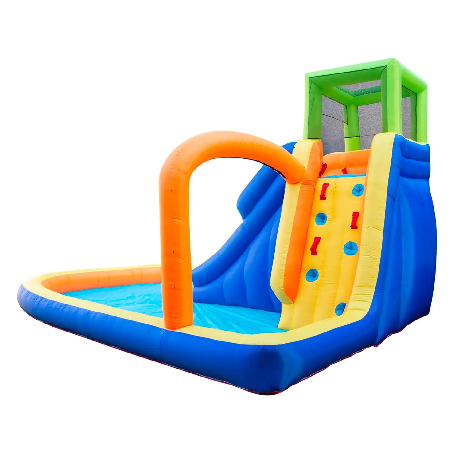 Banzai Splash Falls Water Park Backyard Inflatable Waterfall Slide/Climbing Wall